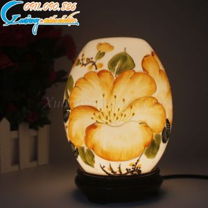 Đèn xông tinh dầu họa tiết hoa đại – DX01
