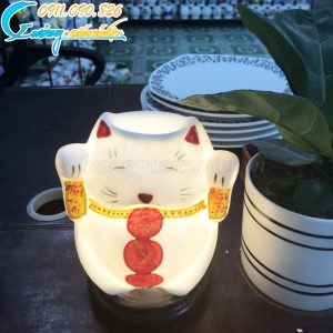 Đèn xông tinh dầu Mèo Thần Tài – DX11