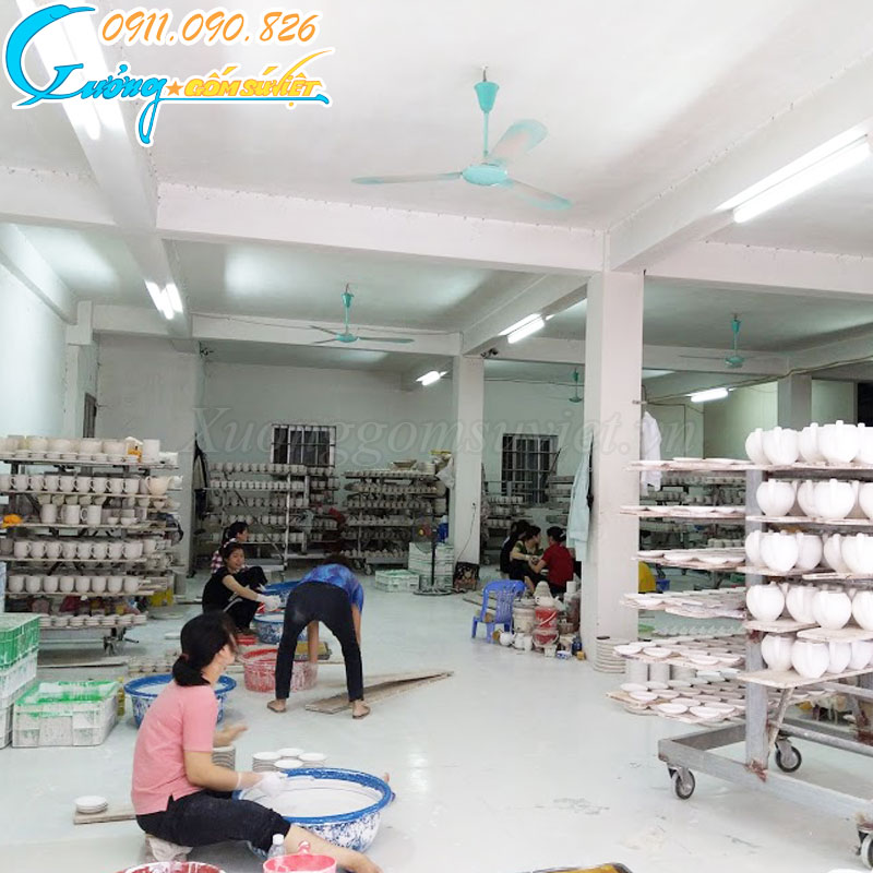 Xưởng sản xuất gốm sứ theo đơn đặt hàng tại Hà Nội