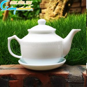 Bộ ấm trà trắng Hồng Kông