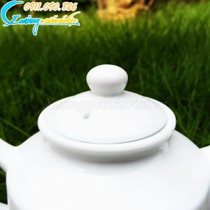 Bộ ấm trà trắng Hồng Kông