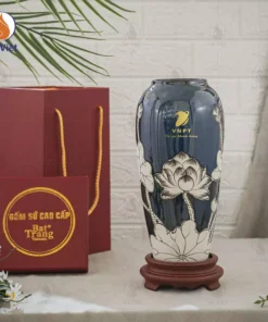 Bình Hoa Decor In Logo Quà Tặng Tri Ân Khách Hàng VNPT