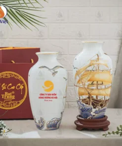 Lọ Hoa In Logo Bảo Hiểm Hùng Vương Quà Tặng Tết