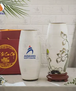 Lọ hoa quà tặng in logo