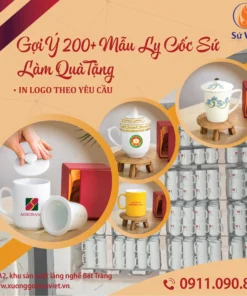 Gợi Ý 200+ Mẫu Ly Cốc Sứ In Logo Làm Quà Tặng