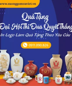 Bình Lọ Hoa In Logo Làm Quà Tặng
