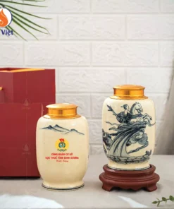 Hũ Trà Bát Tràng In Chữ Quà Công Đoàn Cục Thuế Tỉnh Bình Dương