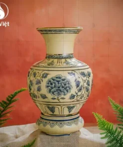 Bình Trường Phúc Vẽ Vàng Hoa Phù Dung