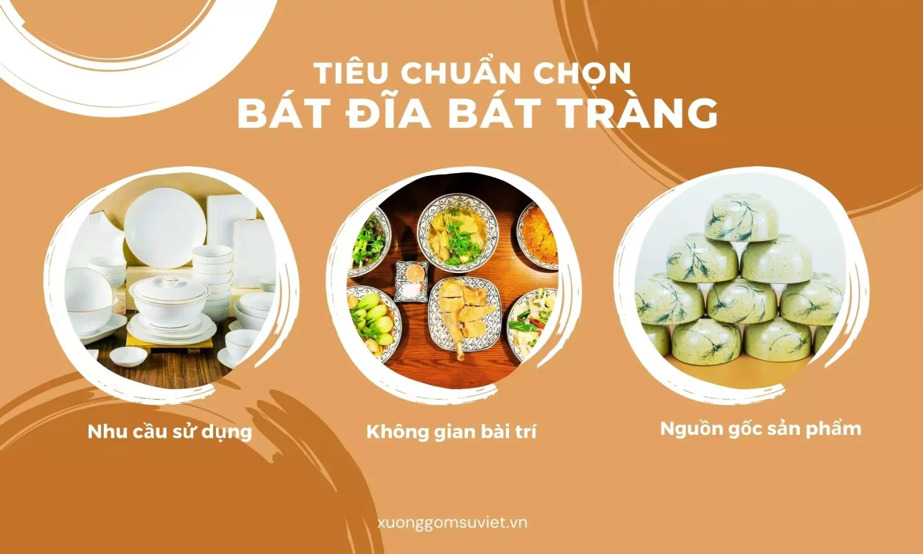 Hướng dẫn cách chọn bộ bát đĩa Bát Tràng phù hợp nhất