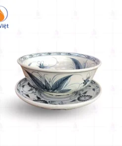 Tô Phở Men Rạn Họa Tiết Chuồn Lá Khoai