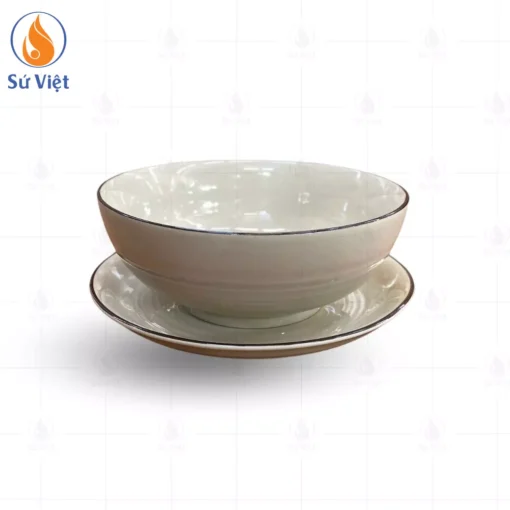 Tô Phở Men Nâu Nhạt Lòng Hoa