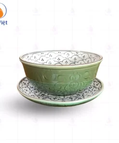 Bát Phở Men Ngọc Lục Bảo Lòng Hoa