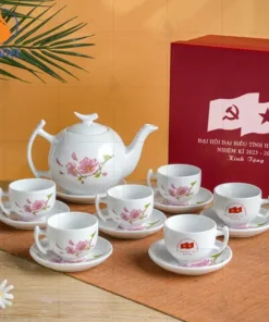 ấm chén quà tặng đại hội Đảng bộ tỉnh Hải Phòng