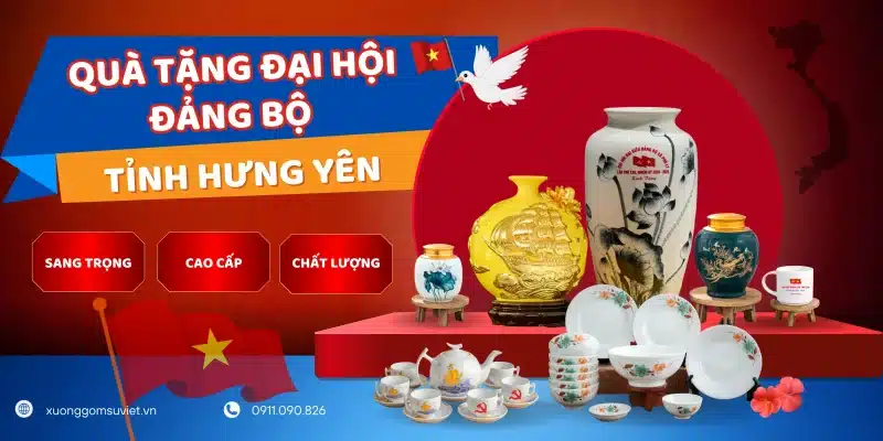 quà tặng đại hội đảng tỉnh hưng yên