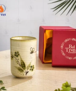 Cốc Sứ Bát Tràng Không Quai Chuồn Tre
