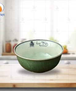 Tô Phở Sâu Men Xanh Ngọc In Logo Lục Thủy Restaurant