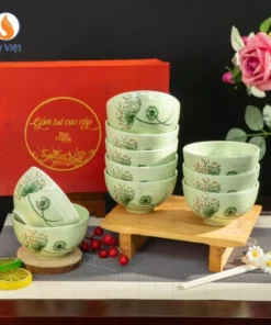 Bộ bát cơm bồ công anh làm quà tặng công nhân viên