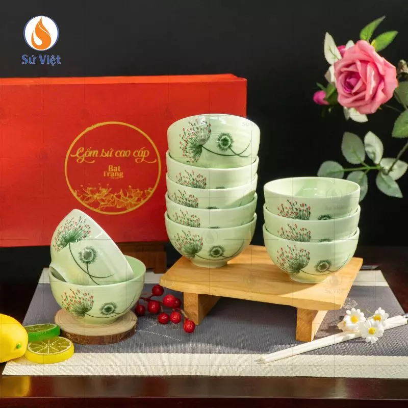 Bộ bát cơm bồ công anh làm quà tặng công nhân viên