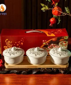 Hũ đựng mứt Đào Phú Quý