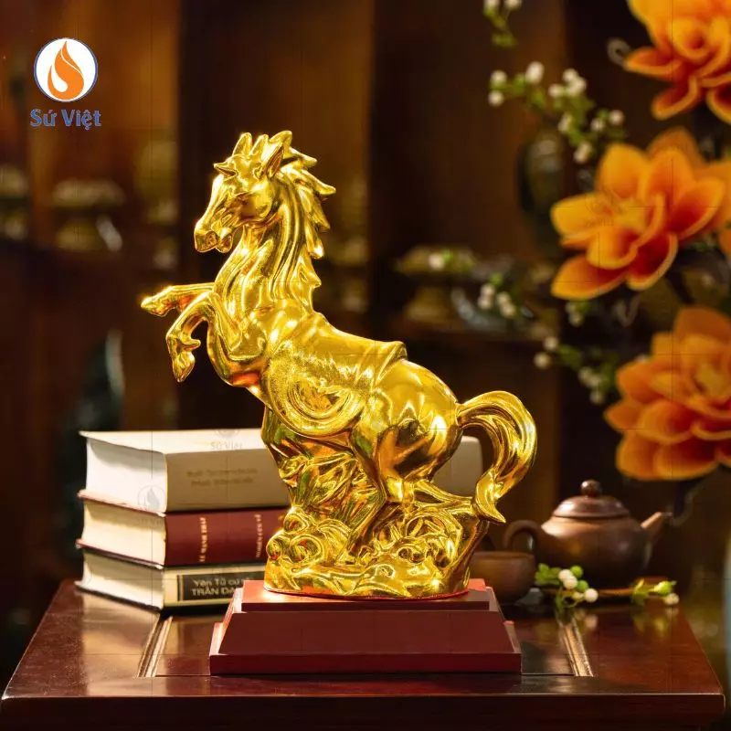 Tượng gốm Ngựa Phú Quý