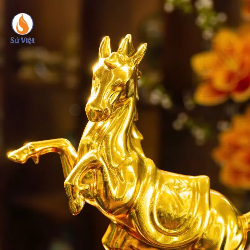 Tượng gốm Ngựa Phú Quý