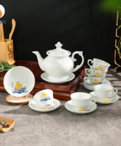 Bộ Ấm Chén Phú Quý Thuận Buồm Viền