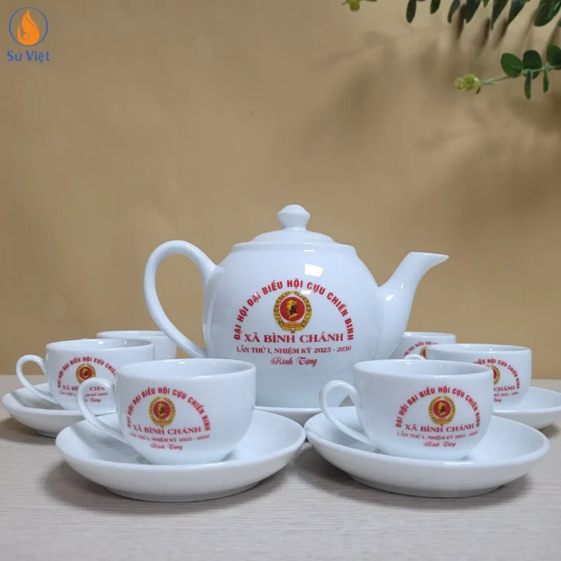 Dự Án 40 Bộ Ấm Trà Đại Hội Cựu Chiến Binh Xã Bình Chánh