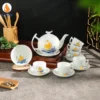 Bộ Ấm Chén Bưởi Cành Thuận Buồm