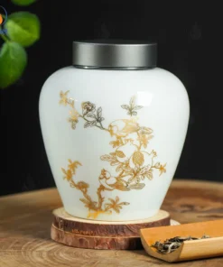 Hũ Đựng Trà Lựu Điểu Trường Xuân