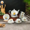Ấm chén Thuận buồm xuôi gió dáng minh long