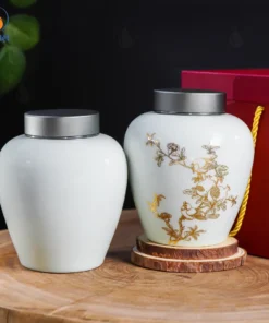 Hũ Đựng Trà Lựu Điểu Trường Xuân