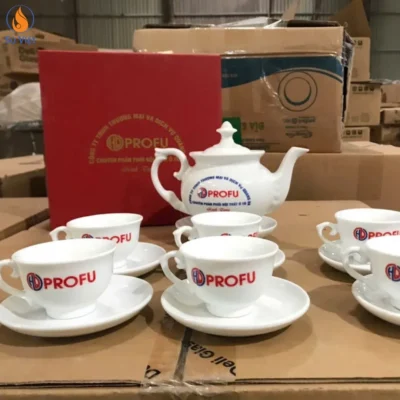 Dự Án 30 Bộ Ấm Trà In Logo Thương Hiệu Profu