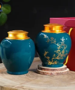 Hũ Đựng Trà Lựu Điểu Trường Xuân