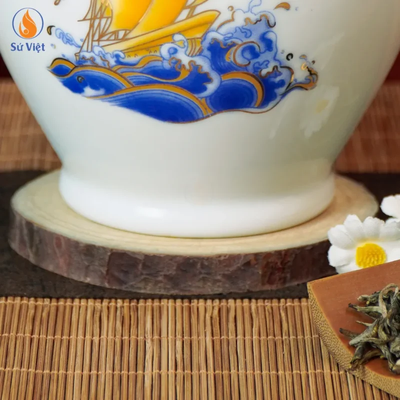 Hũ Trà Đựng Thuận Buồm Kim Bảo