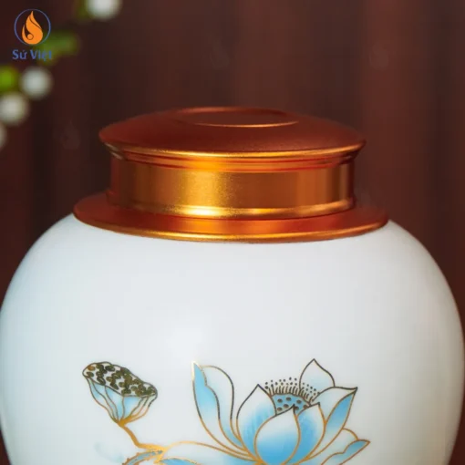 Hũ Đựng Trà Lam Liên Bảo Cảnh