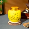 Hũ trà Mã Đáo Thành Công men Vàng Hoàng Kim