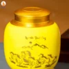 Hũ trà Mã Đáo Thành Công men Vàng Hoàng Kim