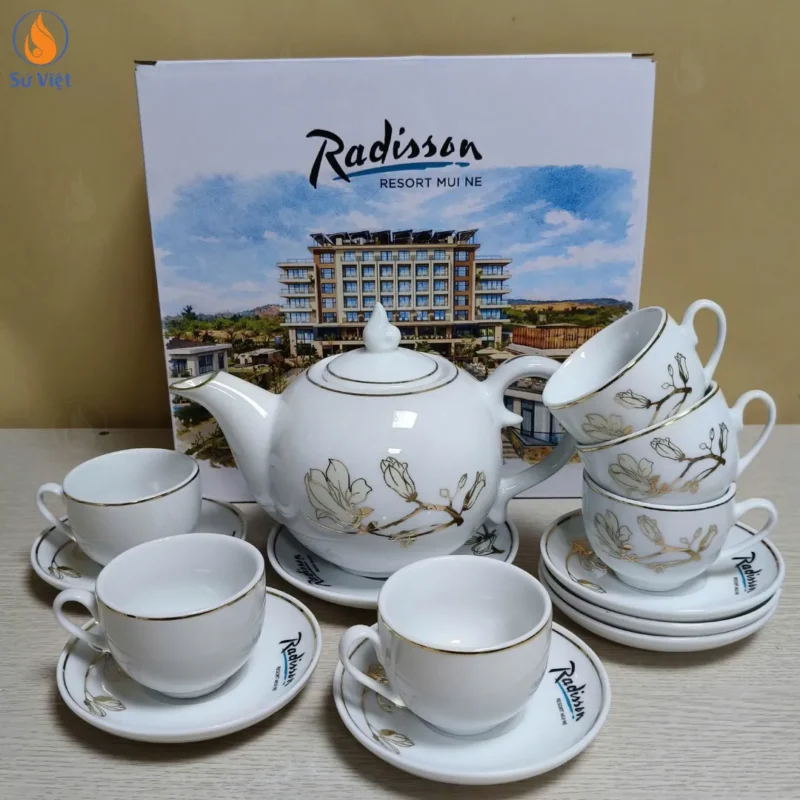 Dự Án 200 Bộ Ấm Trà In Logo Radisson Resort Mui Ne