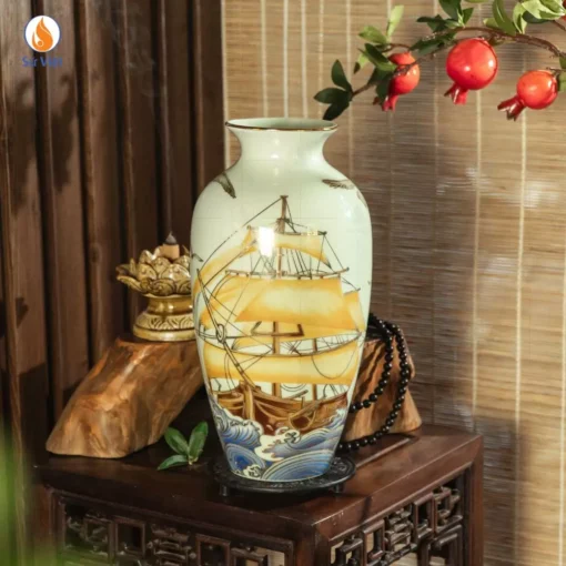 Bình Gốm Thuận Buồm Xuôi Gió
