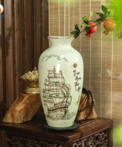 Bình Hoa Thuận Buồm Xuôi Gió Vàng Kim