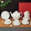 Bộ Trà Trắng Bưởi Cành Hoa Mộc Lan