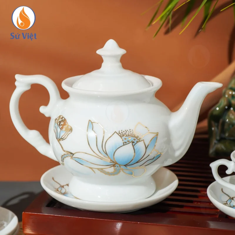 Bộ Ấm Chén Phú Quý Sen Nước