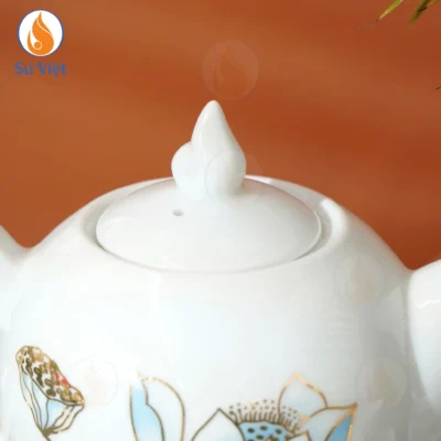 Bộ Ấm Chén Bưởi Lửa Sen Nước