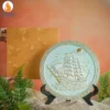Đĩa Sứ Trưng Bày Thuận Buồm Xuôi Gió Dát Bạc