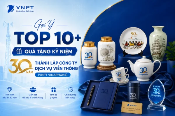 Gợi Ý top 10 quà tặng kỷ niệm 30 năm thành lập VnPT