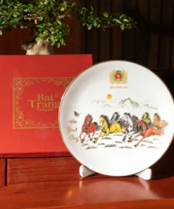 Đĩa kỷ niệm in logo kỷ niệm 80 năm thành lập lực lượng an ninh nhân dân