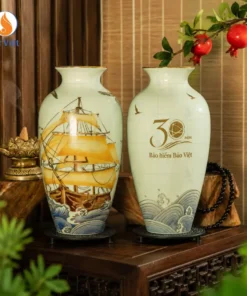 Bình Thuận Buồm Xuôi Gió In Logo Kỷ Niệm 30 Năm Bảo Hiểm Bảo Việt