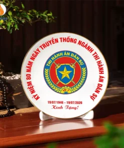 Đĩa Kỷ Niệm In Logo 80 Năm Ngày Truyền Thống THADS
