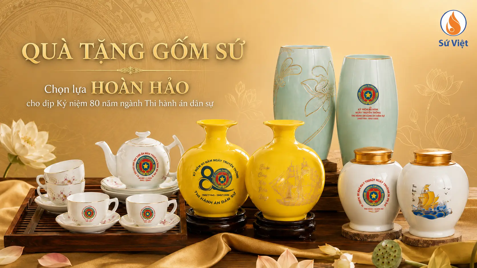 QUÀ TẶNG KỶ NIỆM 80 Năm Ngày Truyền Thống NGÀNH THI HÀNH ÁN DÂN SỰ