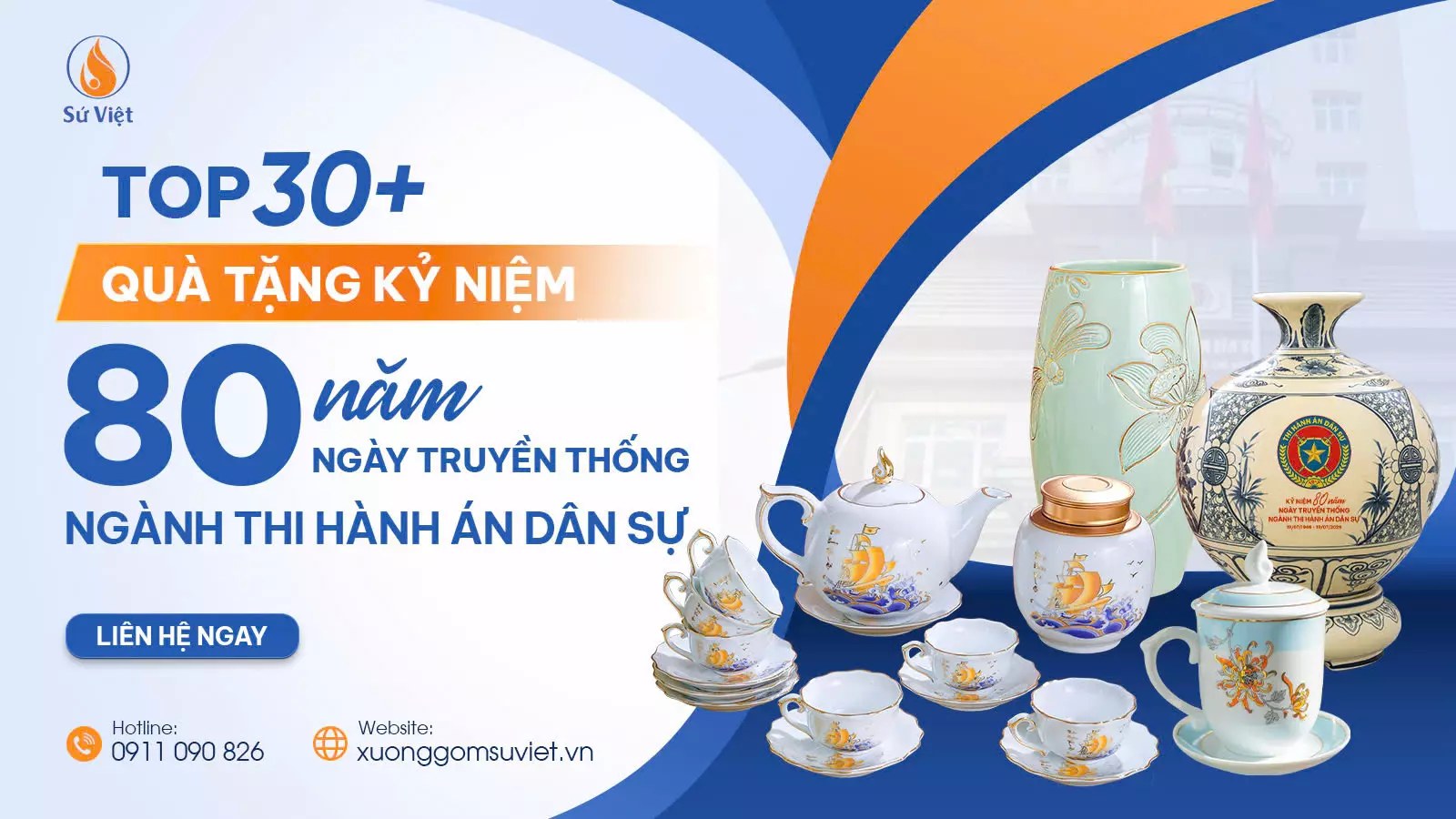 QUÀ TẶNG KỶ NIỆM 80 Năm Ngày Truyền Thống NGÀNH THI HÀNH ÁN DÂN SỰ 